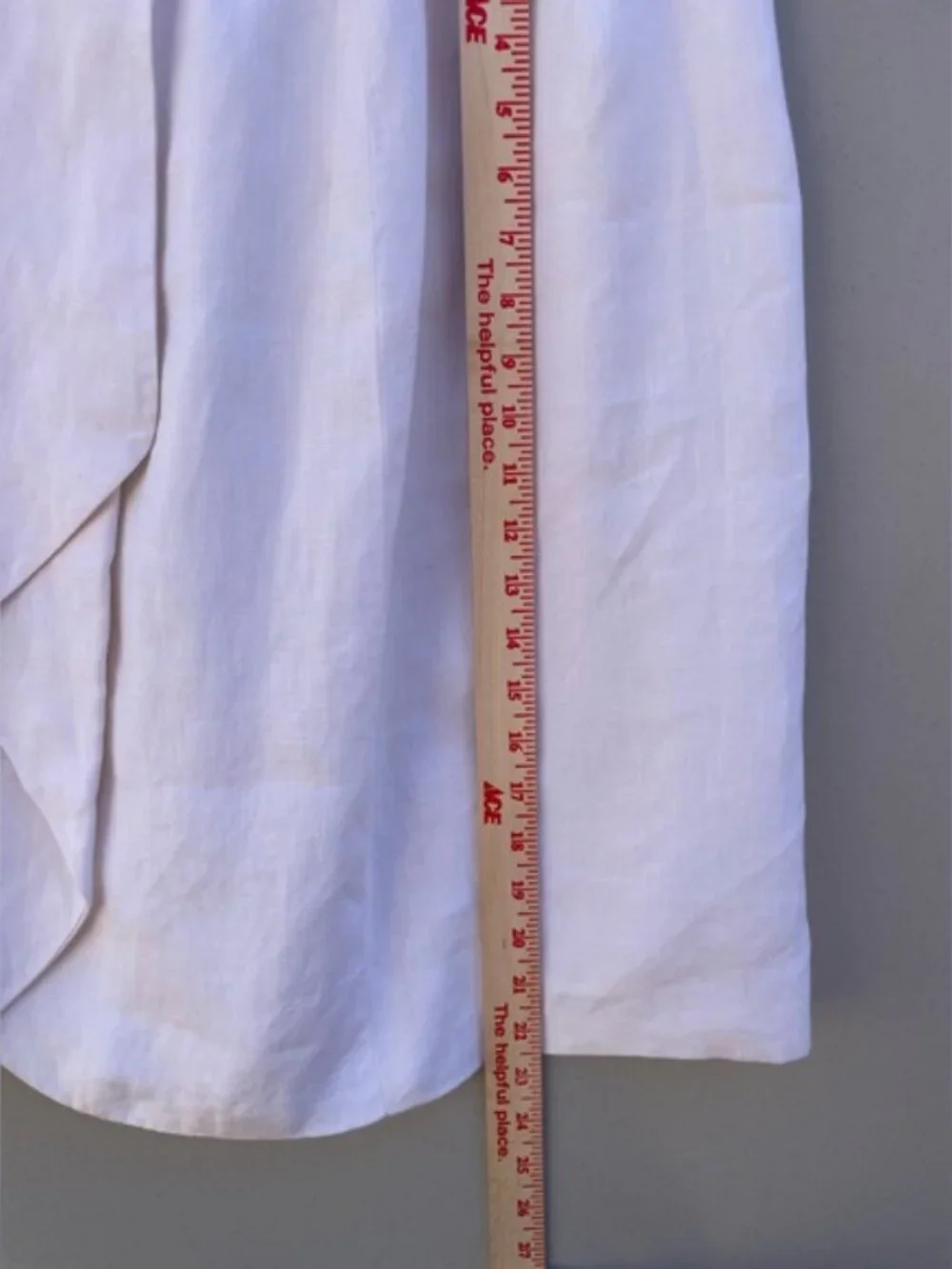 Vintage Giorgio Armani Le Collezioni Ivory Linen Wrap Skirt